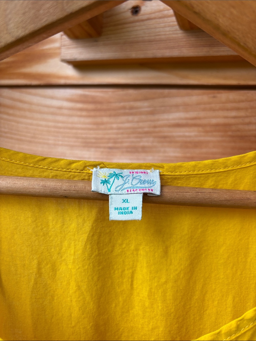 J.Crew Tiered Cotton Voile Beach Dress XL Warm Sunflower Yellow Maxi - Picture 5 of 8